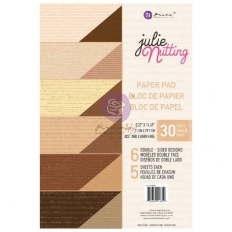 Papírkészlet A4, A4 Paper Pad / Prima Marketing Julie Nutting Frayed Denim -  (1 csomag)