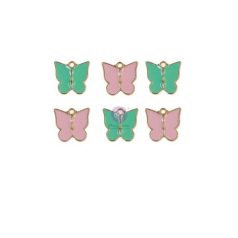   Díszítőelem , Butterfly Charms 6 pc / Prima Marketing My Sweet By Frank Garcia -  (1 csomag)