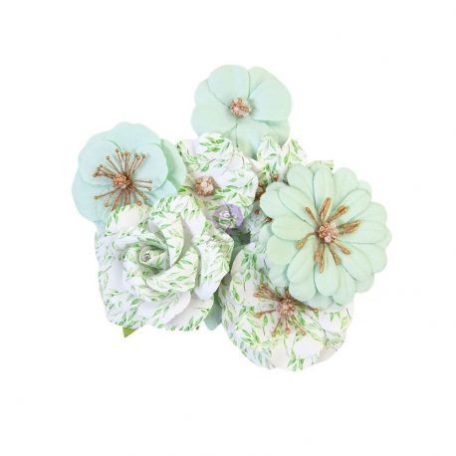 Díszítőelem - Virág , Minty Water / Prima Marketing Watercolor Floral -  (1 csomag)