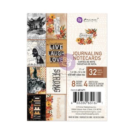 Komment kártya , 3x4 Journaling Cards / Prima Marketing Diamond -  (1 csomag)