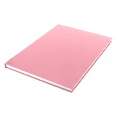   Kemény borítós üres vázlatfüzet A4, Sketchbook (dummy) / blanco hard cover, pink pastel -  (1 db)