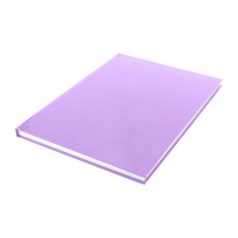   Kemény borítós üres vázlatfüzet A4, Sketchbook (dummy) / blanco hard cover, violet pastel (1 db)