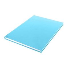   Kemény borítós üres vázlatfüzet A4, Sketchbook (dummy) / blanco hard cover, blue pastel (1 db)