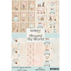   Papírkészlet A4, Reprint Paper Pack / Around the World -  (10 lap)