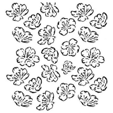 Stencil 6", Spring Flowers - Pastel Spring / 13@rts Stencil (1 csomag)