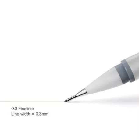 Tűfilc 0.3mm, Winsor&Newton Fineliner / Szürke -  (1 db)