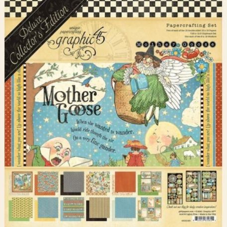 Papírkészlet kollekció 12", Graphic 45 Goose / Deluxe Collector's Edition -  (1 csomag)