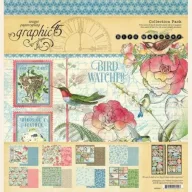   Papírkészlet 12", Graphic 45 Bird Watcher / Paper Pad -  (16 lap)