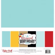   Papírkészlet 12", Echo Park Magical Birthday Boy / Solids Kit - Alapkarton (1 csomag)