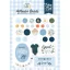 Díszítőelem , Echo Park Welcome Baby Boy / Adhesive Brads -  (1 csomag)