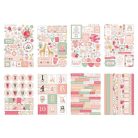 Matrica készlet , Echo Park Welcome Baby Girl / Sticker Book -  (16 ív)