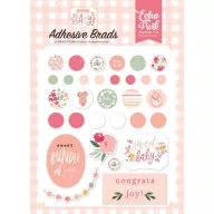   Díszítőelem , Echo Park Welcome Baby Girl / Adhesive Brads -  (1 csomag)