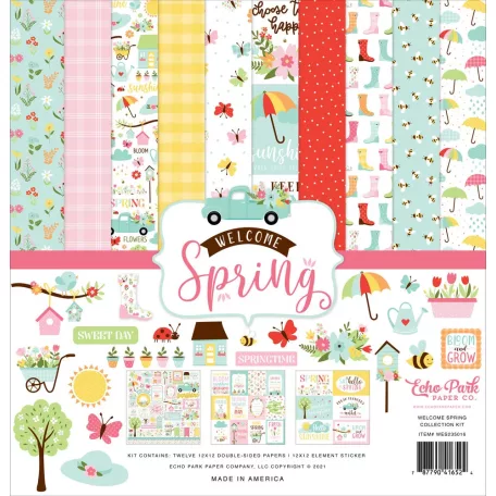 Echo Park Scrapbook Papírkészlet 12" (30 cm) Welcome Spring / Collection Kit (1 csomag)