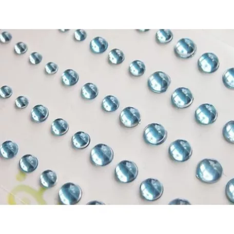 Díszítőelem , Memory Place Sparkly Bubble Rhinestone / Light Blue -  (60 db)
