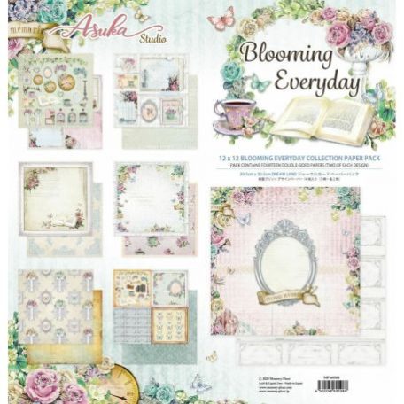 Papírkészlet 12", Memory Place Paper Pack  / Blooming Everyday -  (14 lap)