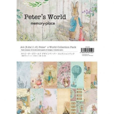Papírkészlet A4, Memory Place Paper Pack  / Peter's World -  (12 lap)