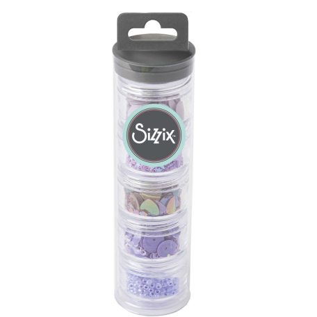 Díszítőelem , Sizzix  Sequins & Beads / Lavender dust (1 csomag)