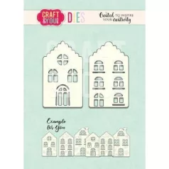 Vágósablon , Craft & You Dies / Hauses -  (1 csomag)