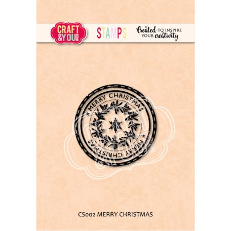 Craft & You Szilikonbélyegző - Merry christmas  -  Clear Stamp (1 db)