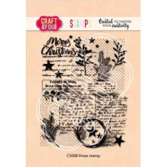   Szilikonbélyegző , Craft & You Clear Stamp / Xmas Stamp  -  (1 csomag)