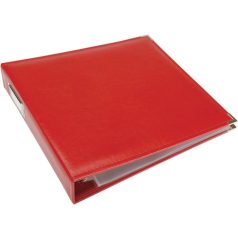   We R Makers Műbőr album  12" (30 cm) Real red - Faux leather album (1 db)
