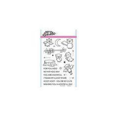   Szilikonbélyegző , Heffy Doodle Clear Stamps / Hootiful  -  (1 csomag)