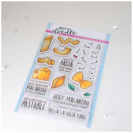 Szilikonbélyegző , Heffy Doodle Clear Stamps / Pasta La Vista  -  (1 csomag)