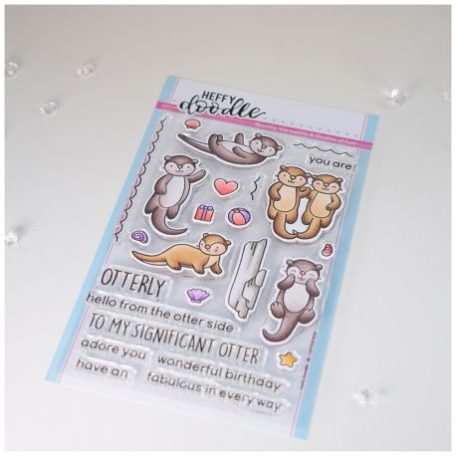 Szilikonbélyegző , Heffy Doodle Clear Stamps / Otter Side  -  (1 csomag)