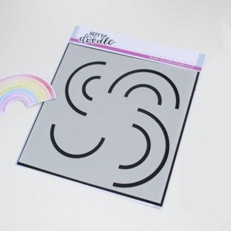 Stencil , Rainbow Builder   / Heffy Doodle Stencil -  (1 db)