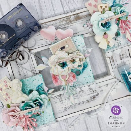 Öntapadós Chipbaord , Chipboard Stickers / Prima Marketing Magic Love By Frank Garcia -  (1 csomag)