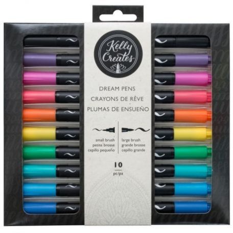 Ecsetfilc , Kelly Creates lettering / Brush pens dream rainbow -  (10 db)