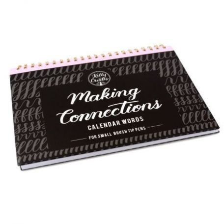 Gyakorlófüzet , Kelly Creates lettering / Small brush connections workbook calendar -  (1 csomag)