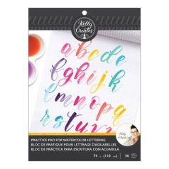   Négyzetrácsos füzet , Kelly Creates lettering / Watercolor brush lettering paper pad grid -  (1 csomag)