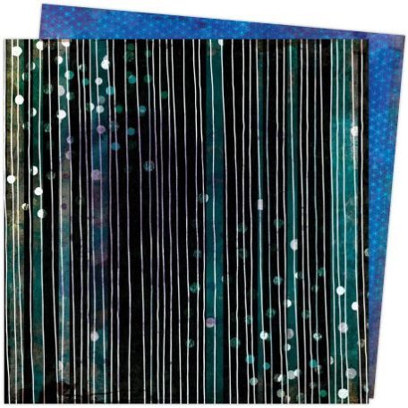 Scrapbook papír , Patterned Paper - AC - VB - Color Study - 12 x 12 - Line Drawing /  -  (1 lap)