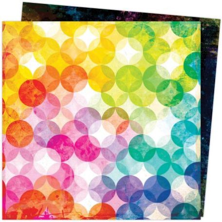 Scrapbook papír , Patterned Paper - AC - VB - Color Study - 12 x 12 - Inspired /  -  (1 lap)
