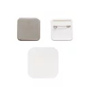 Kitűzőalap - négyzet , WRMK Button Press / Square Button Pin Back Refill (10 db)