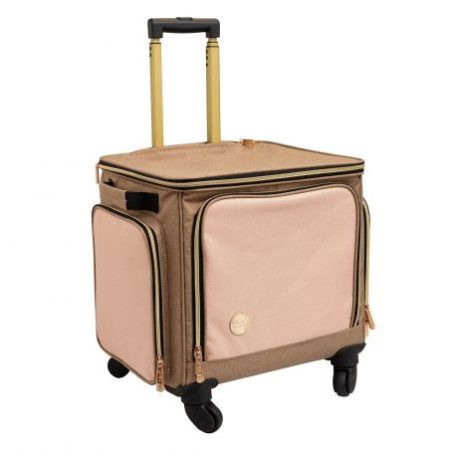 Kreatív táska, Crafter's Bags - Rolling Bag - Taupe and Pink / WRMK Storage (1 db)