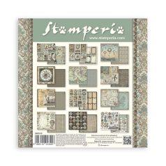   Stamperia Papírkészlet 8"(20 cm) - Voyages Fantastiques - Paper Pack (10 ív)