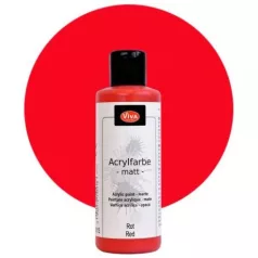   Akril festék 90 ml, ViVa Decor Acrylic Paint Matt / Matt Red (1 db)
