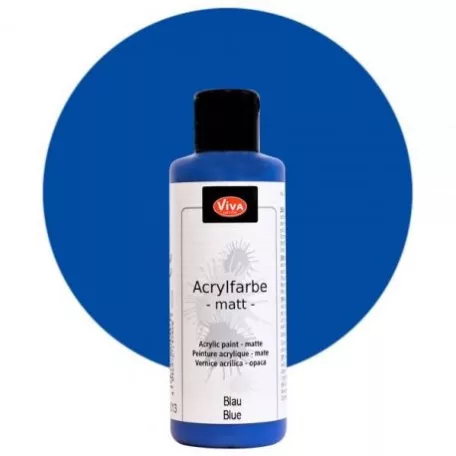 Akril festék 90 ml, ViVa Decor Acrylic Paint Matt / Matt Blue (1 db)