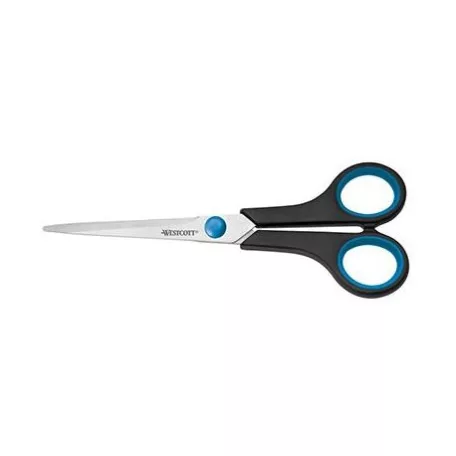 Általános olló 18cm, Westcott General scissors / Easy Grip RVS, soft grip (1 db)