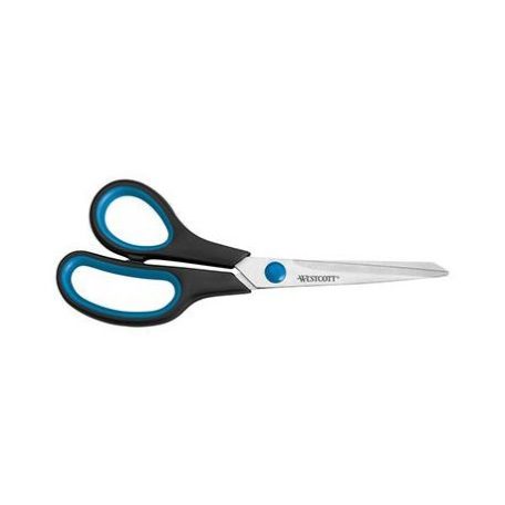 Általános olló - balkezes 21cm, Westcott General scissors / Easy Grip RVS soft grip left-handed (1 db)