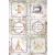 Stamperia Rizspapír A4 - Romantic Threads mini cards - Rice Paper (1 ív)
