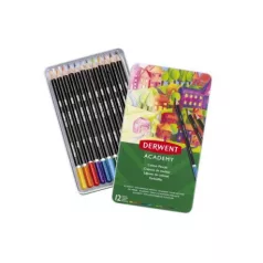   Színesceruza készlet , Colouring 12 Tin / Derwent Academy -  (12 db)