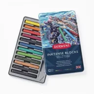   Akvarell Tinta-Kréta , 12 Tin / Derwent Inktense Blocks -  (12 db)