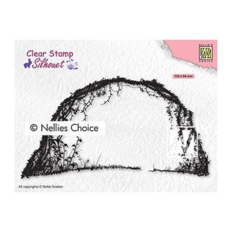 Szilikonbélyegző , Nellie's Choice Clear Stamps / Floral bow -  (1 csomag)
