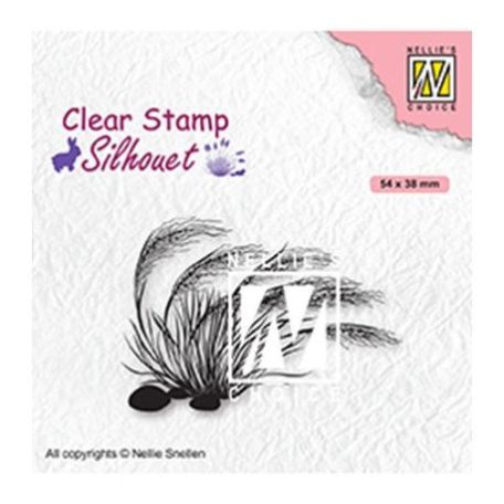 Szilikonbélyegző , Nellie's Choice Clear Stamps / Blooming grass 3 -  (1 csomag)