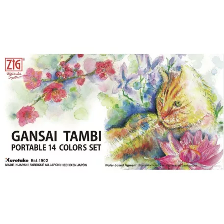 Gansai Tambi Akvarell festék készlet - Portable Set - ZIG (1 csomag)
