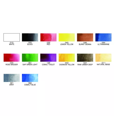 Gansai Tambi Akvarell festék készlet - Portable Set - ZIG (1 csomag)