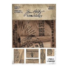   Díszítőelem , Vignette Advert Panels / Tim Holtz Idea-ology -  (1 csomag)
